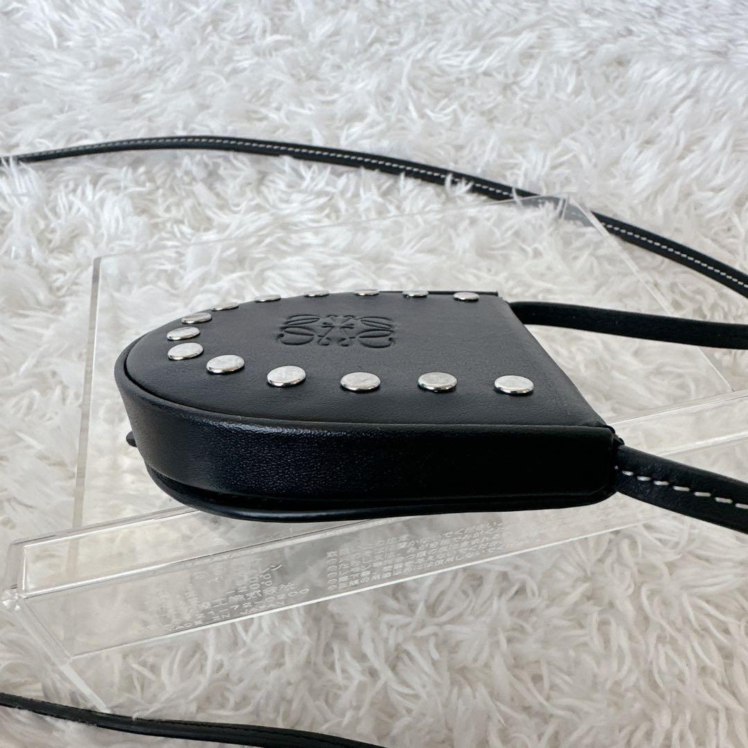 【希少】ロエべ ミニヒールポーチ ケース ショルダー スタッズ 箱あり