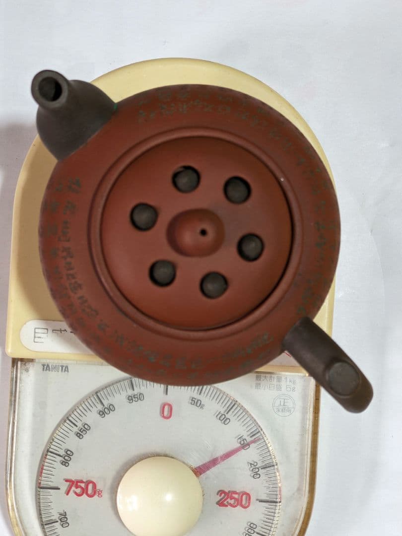 ♢中国 漢詩刻文自在飾り蓋 朱泥茶壺 茶器 茶道具 コレクション 骨董品