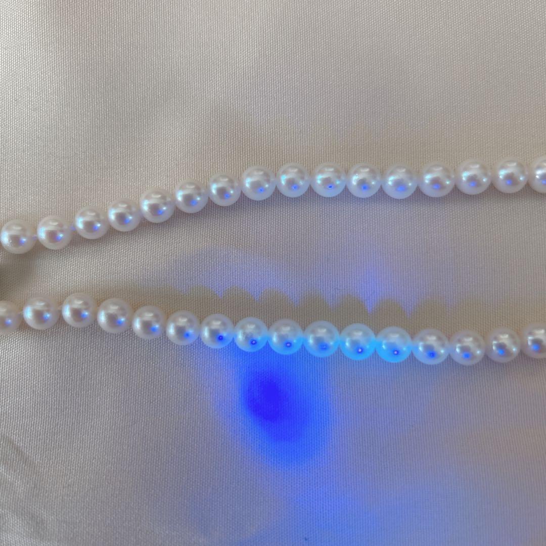 パール 真珠 あこや シルバー刻印 ロングネックレス 6.0mm 108cm