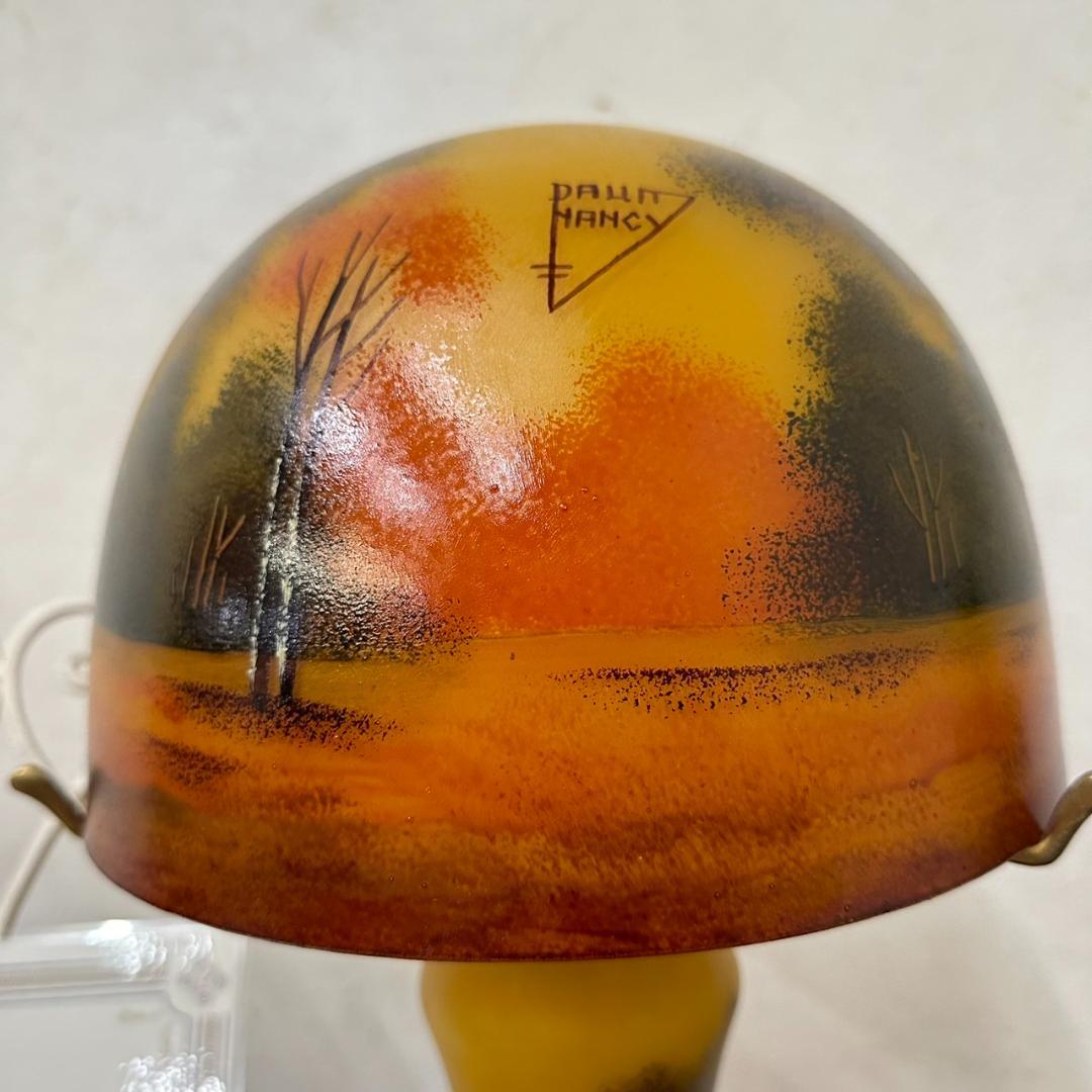 ドームナンシー 吊り卓上照明 アンテルカレール 被せガラス 高さ40cm