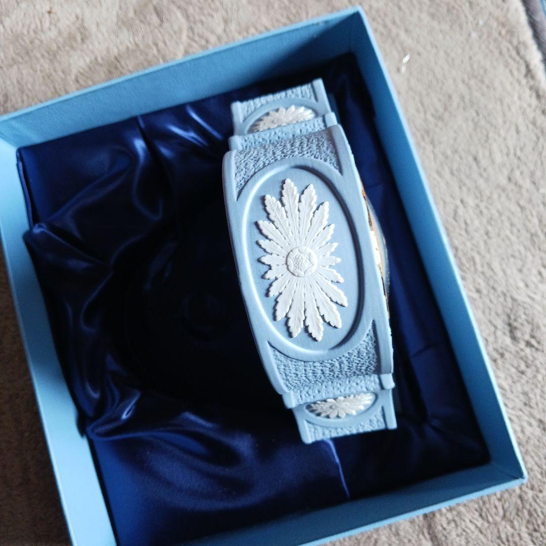 WEDGWOODウエッジウッド ジャスパー ボーンチャイナクロック
