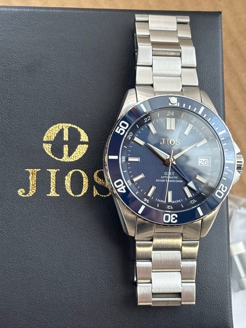 ひ*。様 メンズ機械式腕時計　JIOS GMT DIVERS 104 ダイバーズ