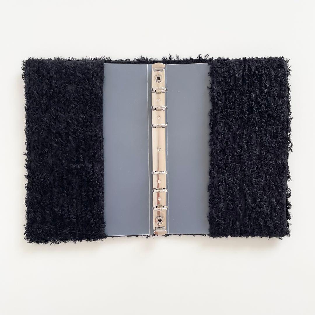 早い者勝ち 韓国 バインダー カバー 貯金 現金管理 ブラック ボア