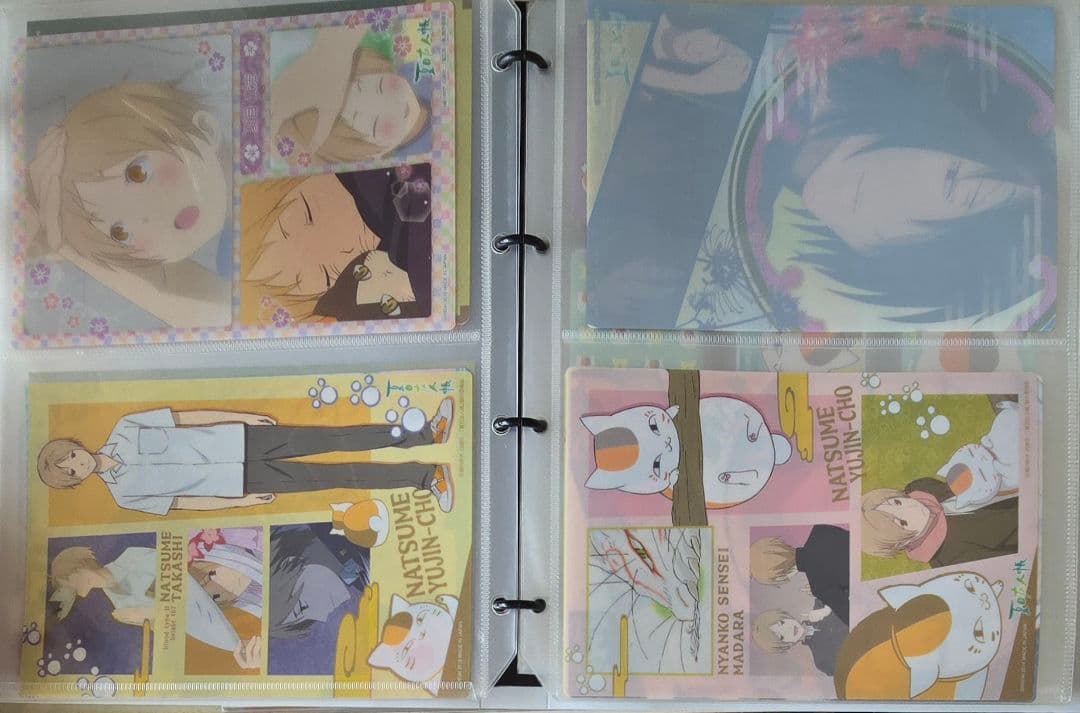 夏目友人帳　カードダス　クリアビジュアルポスター　A5　コンプリート