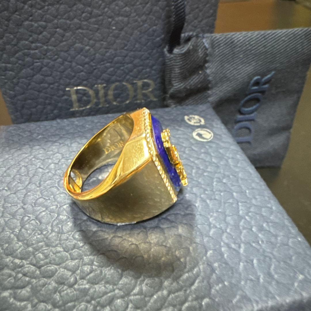 1月11日まで値下げ！Dior カクタスジャック　ラインストーンシグネットリング