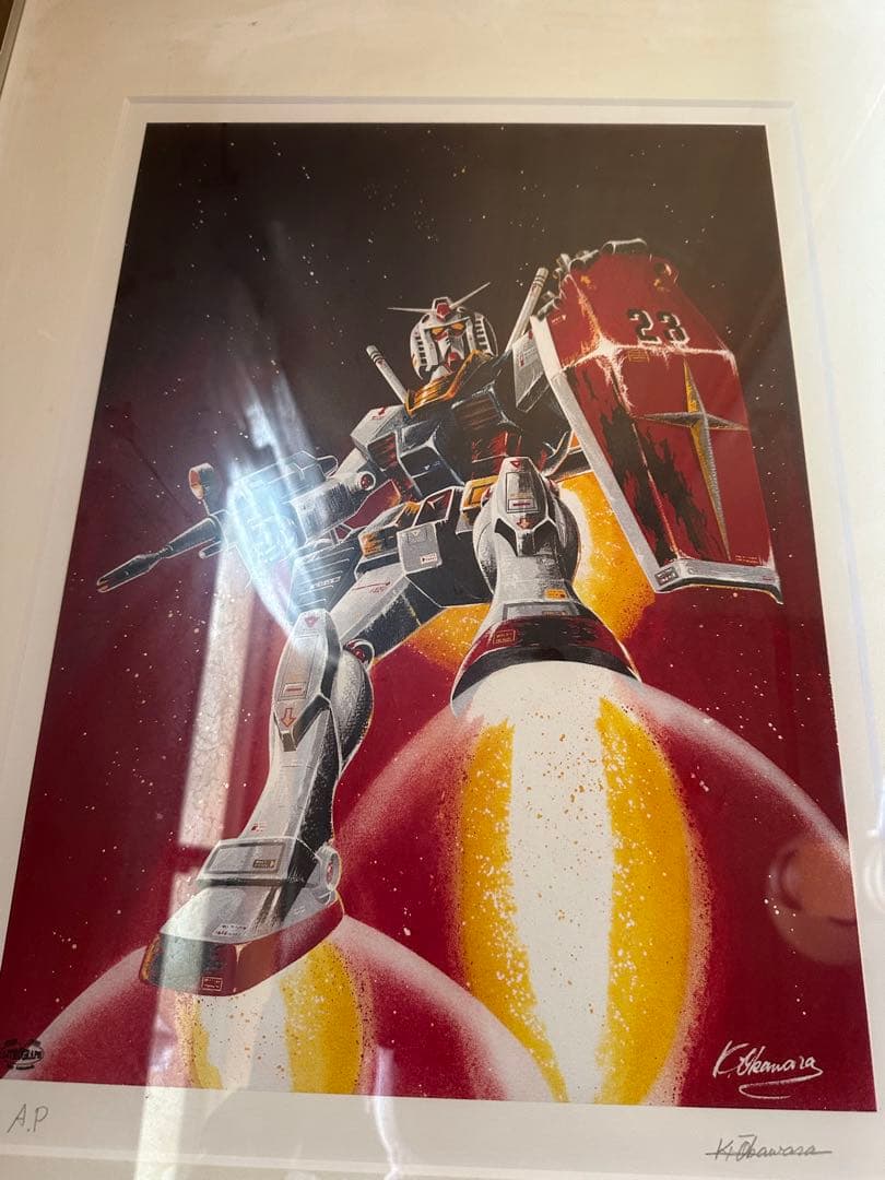 ファースト ガンダム リトグラフ 試刷りの為 世界で1枚 レア 大河原