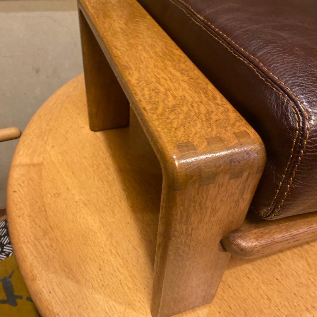 Condehouse ボルス　オットマン　高級　シボ厚革　旭川家具