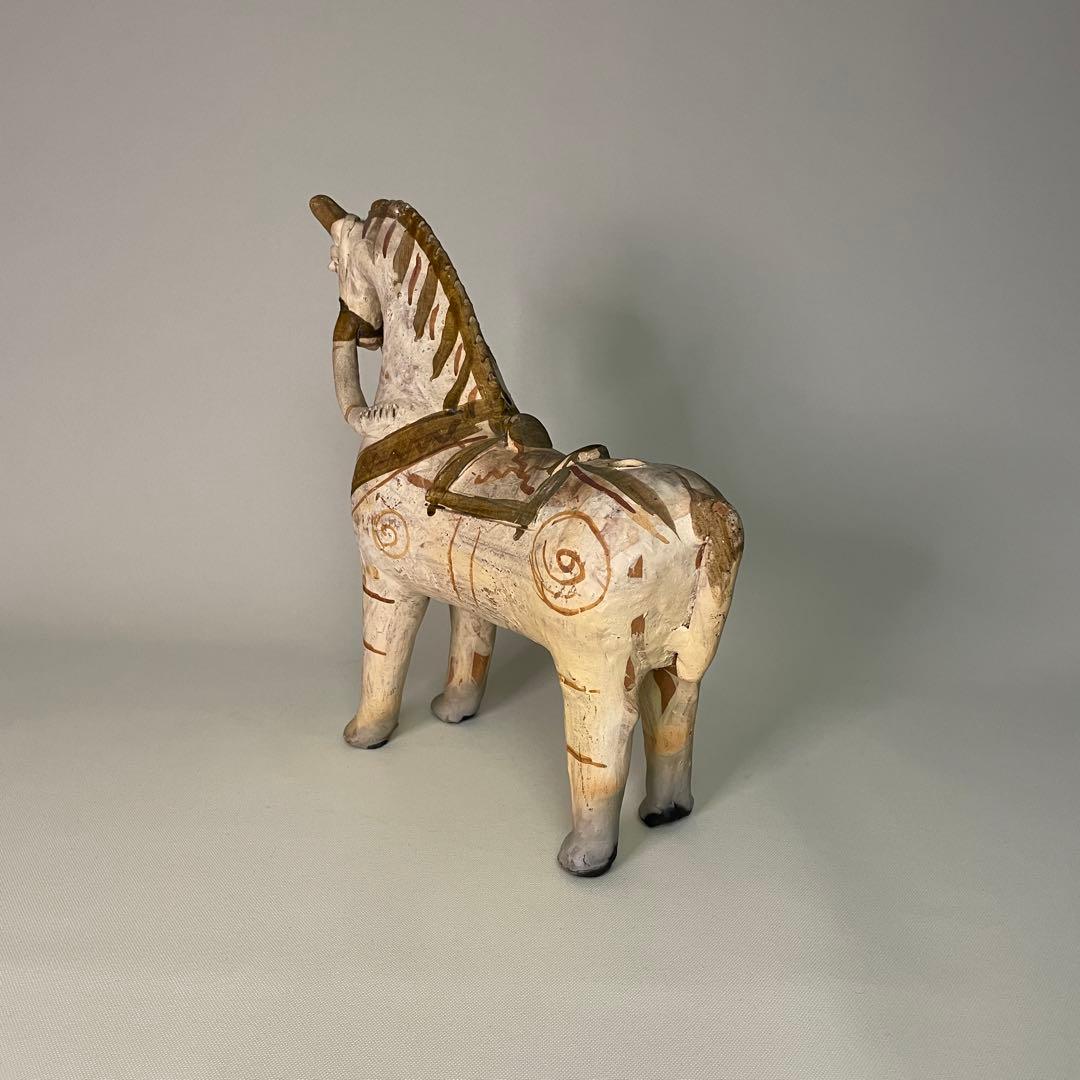 ヴィンテージ ペルー プカラ フォークアート ロバ 馬のオブジェ