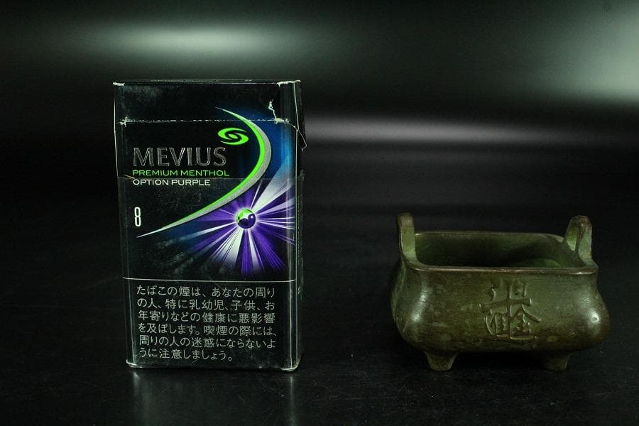 中国美術 古銅 宣徳 四方 香炉 豆香炉 古美術(K-YC538)