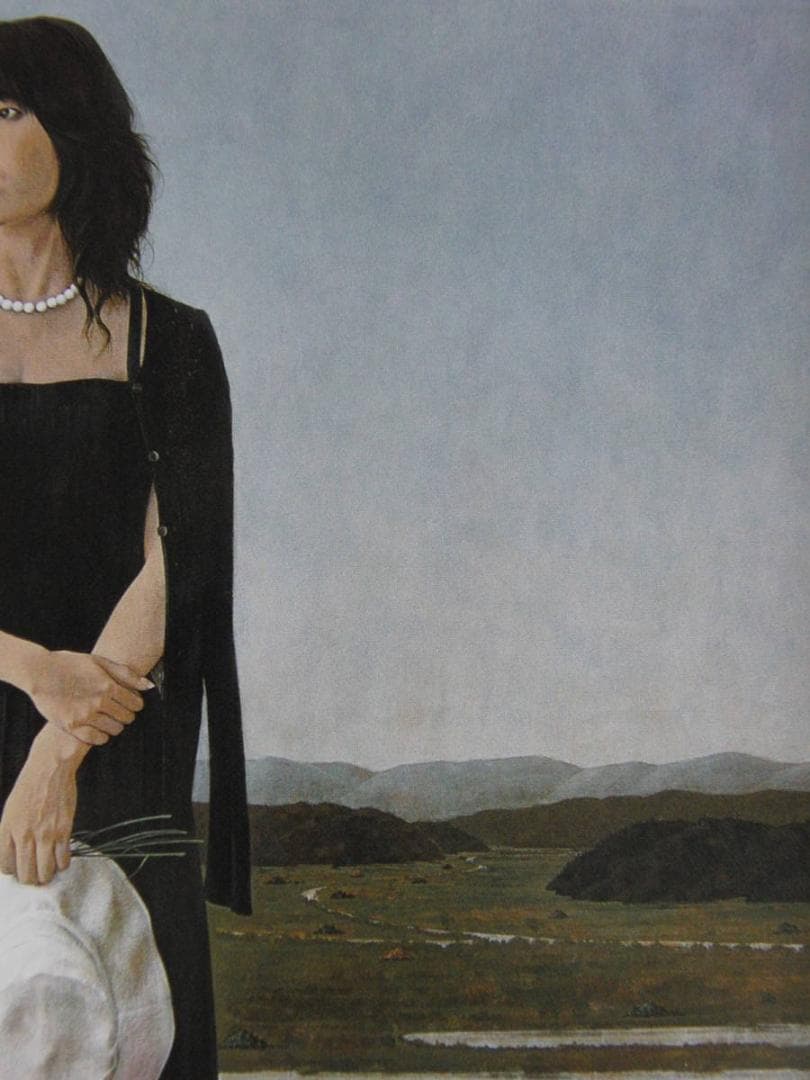 西田伸一、【刻・流】、希少な額装用画集より、新品額装付