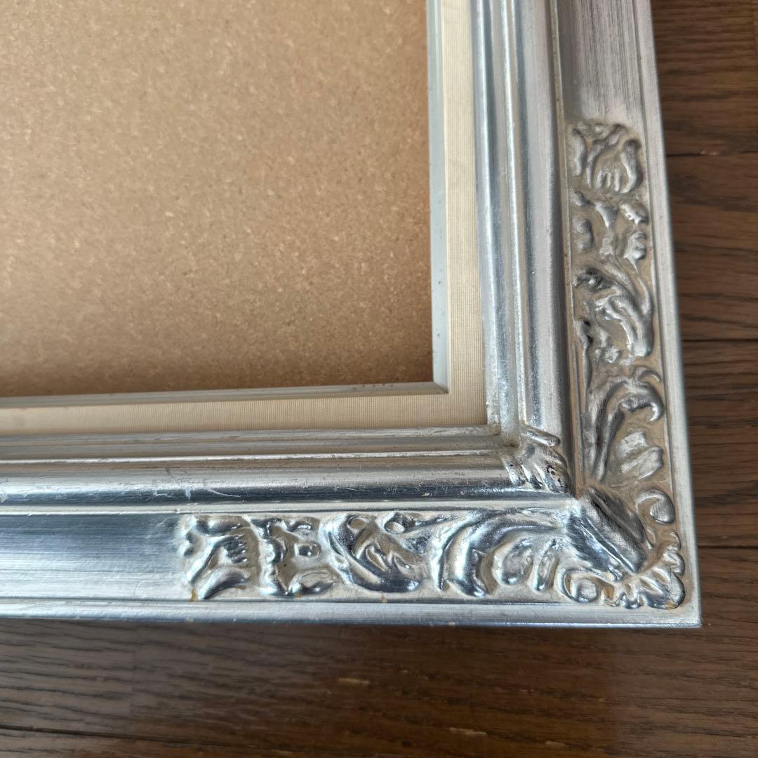 F8シルバー油彩額縁 クラシック装飾 ガラス付 銀色 中古 - メルカリ
