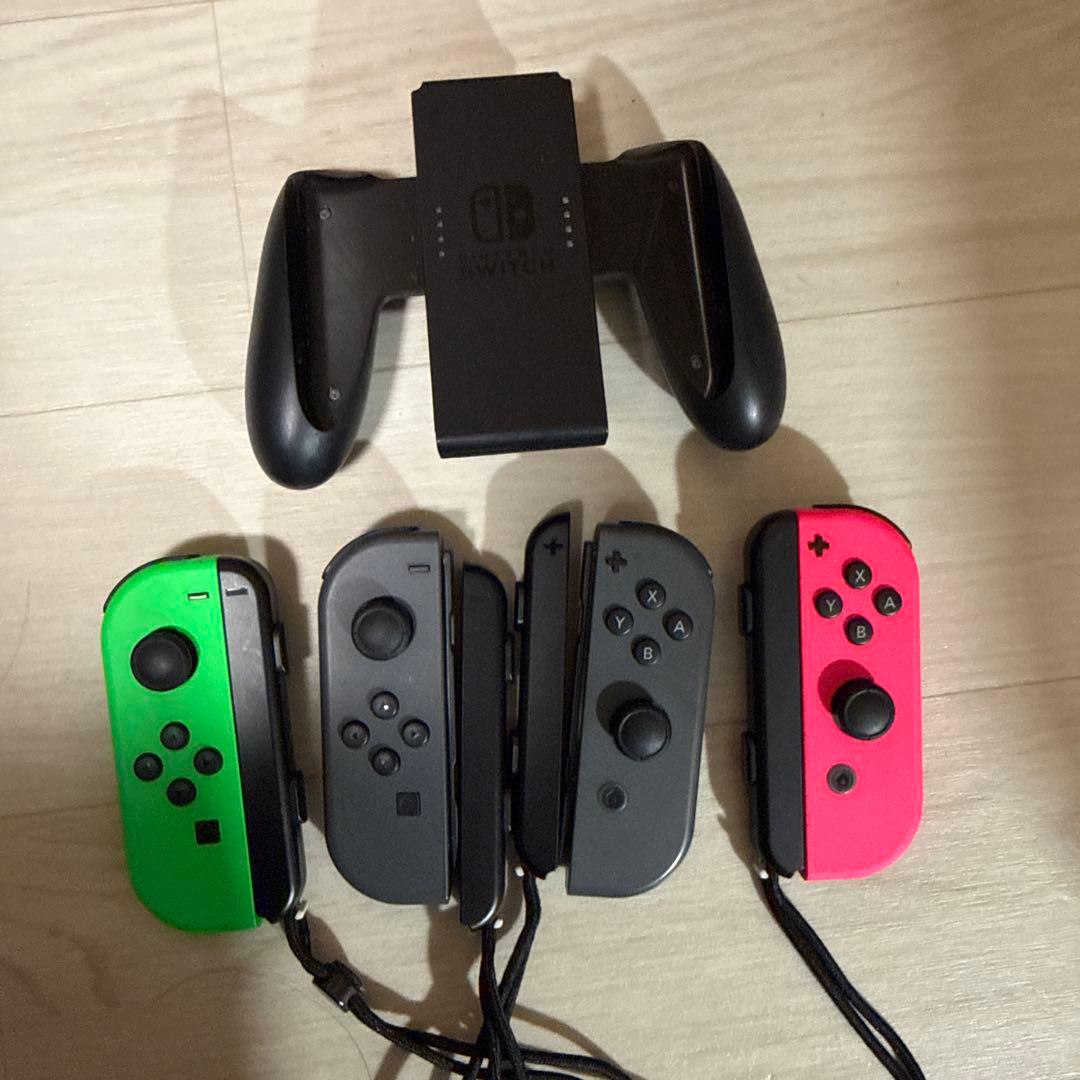 Nintendo Switch 本体 動作確認済み　ジョイコン4つ　マイク付き