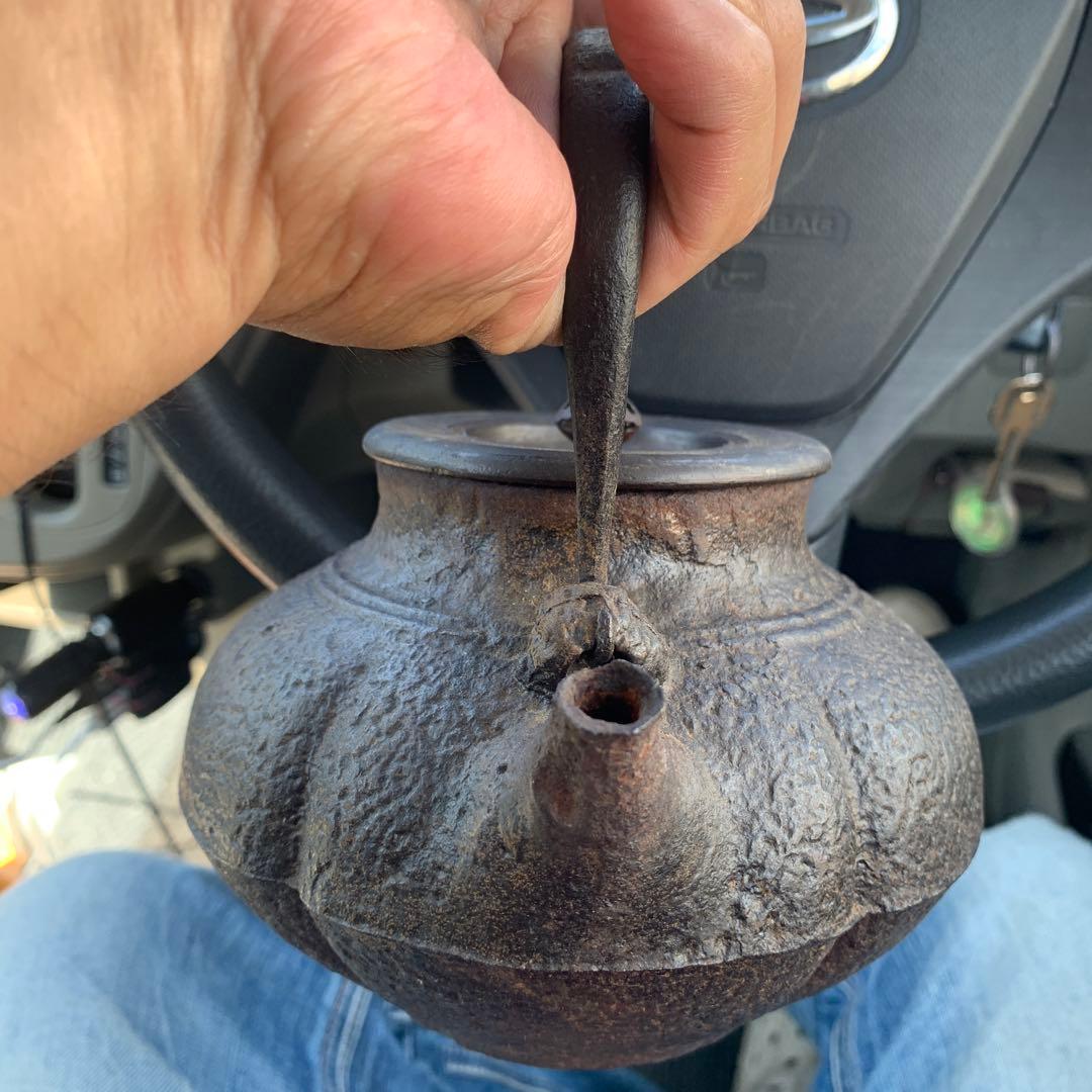 オンライン ショップ 安いホビー・楽器・アート - 朝立形鉄瓶 鉄瓶 水