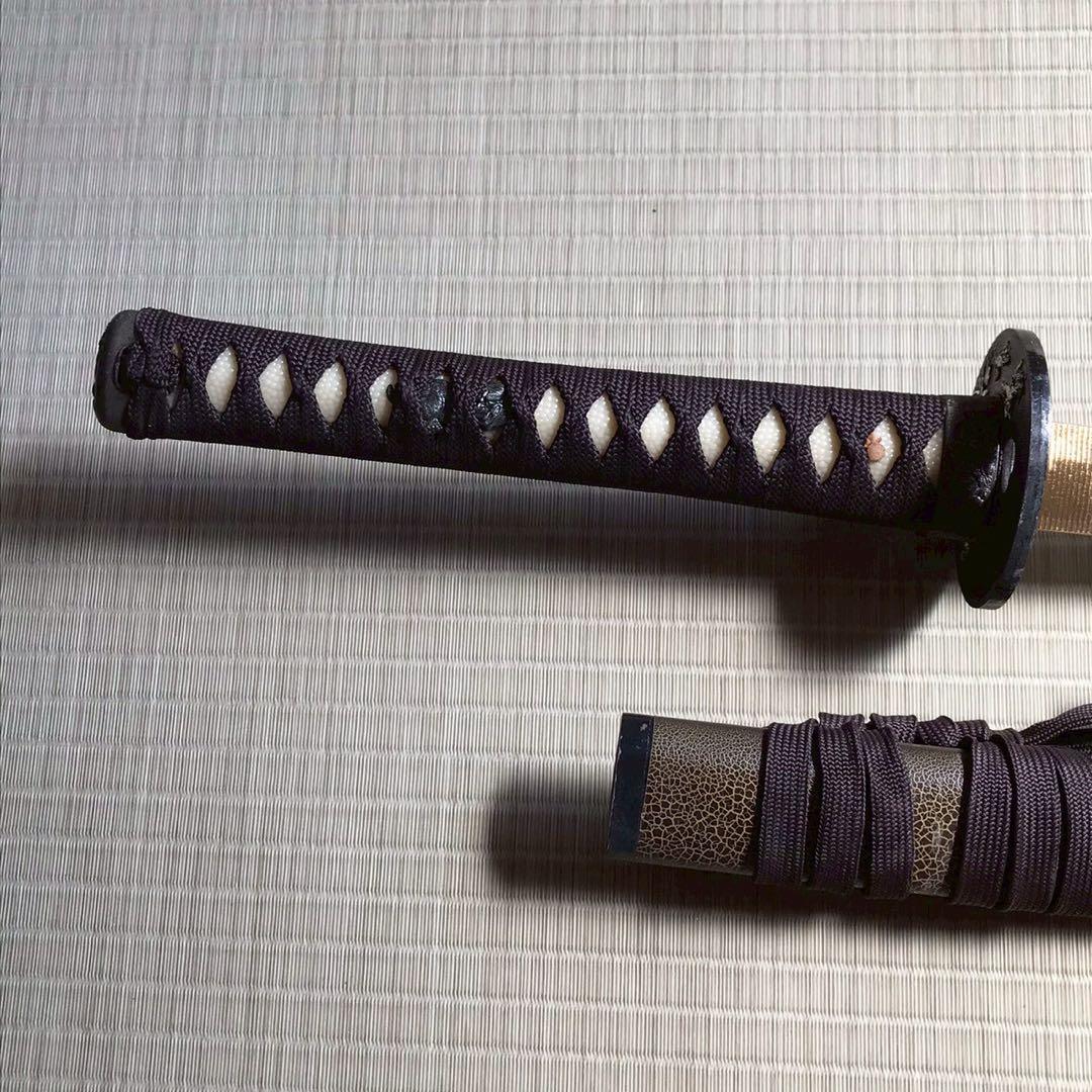 Js7 模造刀 日本刀 太刀 脇差 観賞用 大小 侍 刀 置物 昭和レトロ