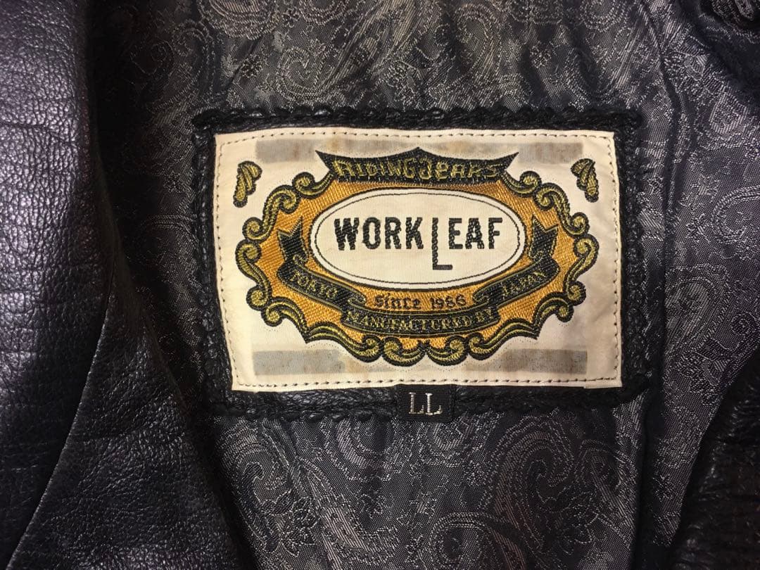 ワークリーフ Workleaf ライダース レザージャケット 革ジャン