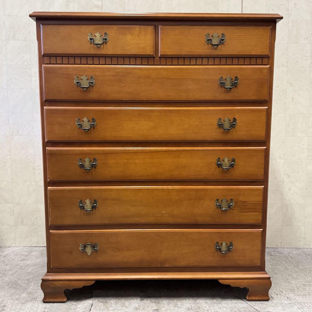 【送料無料&一部地域は3000円引き！】 横浜ダニエル 6段アンティークチェスト 横浜Daniel ダニエル アーリーアメリカン ビンテージチェスト 6段10杯