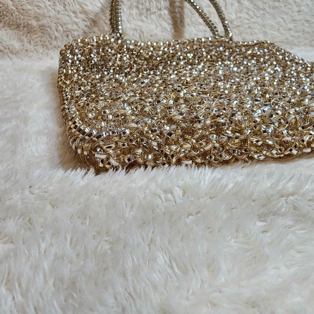 アンテプリマ ゴールド ワイヤーバッグ インナーポーチ ラインストーン 付属品有