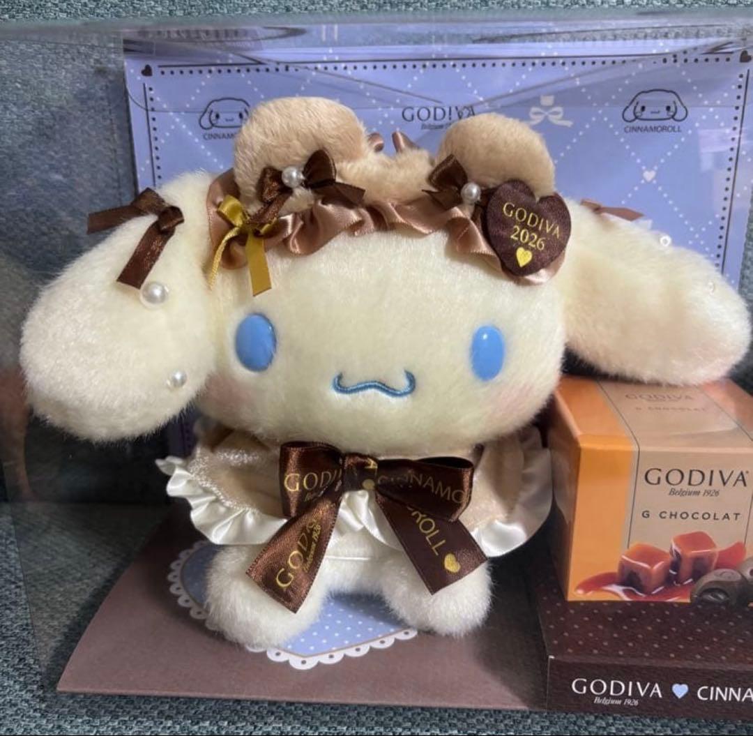 GODIVA シナモロール ドール 2026 サンリオ ドール ぬいぐるみ - メルカリ