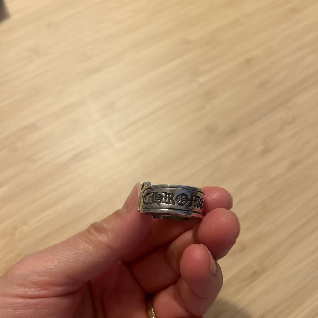 《正規品》クロムハーツ　スクロールラベルリング　シルバー