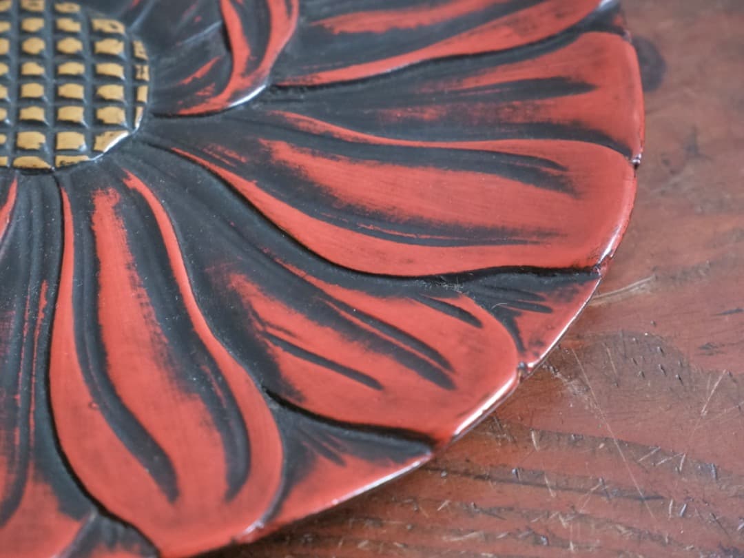 19日まで掲載」鎌倉彫 千菓子器 漆工芸 お盆 台 箱付 Q1684 - メルカリ