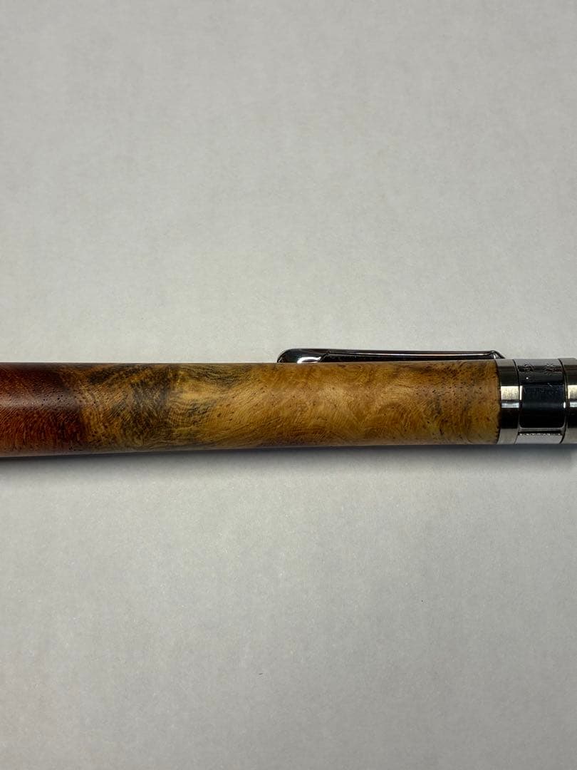 工房楔　シャープペン　花梨紅白　こぶ杢 0.5