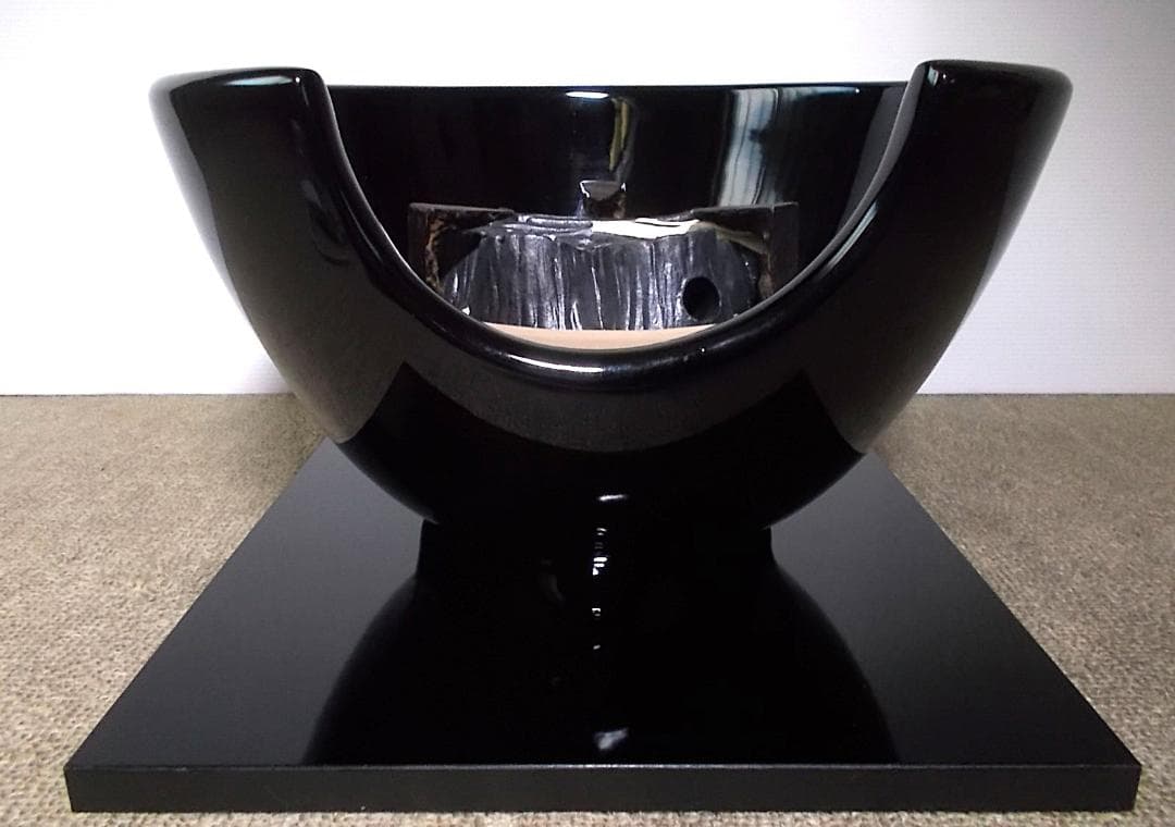 平安泰山堂作 注ぎ口下に「泰山堂造」持ち手金銀象嵌 鉄瓶 1475g