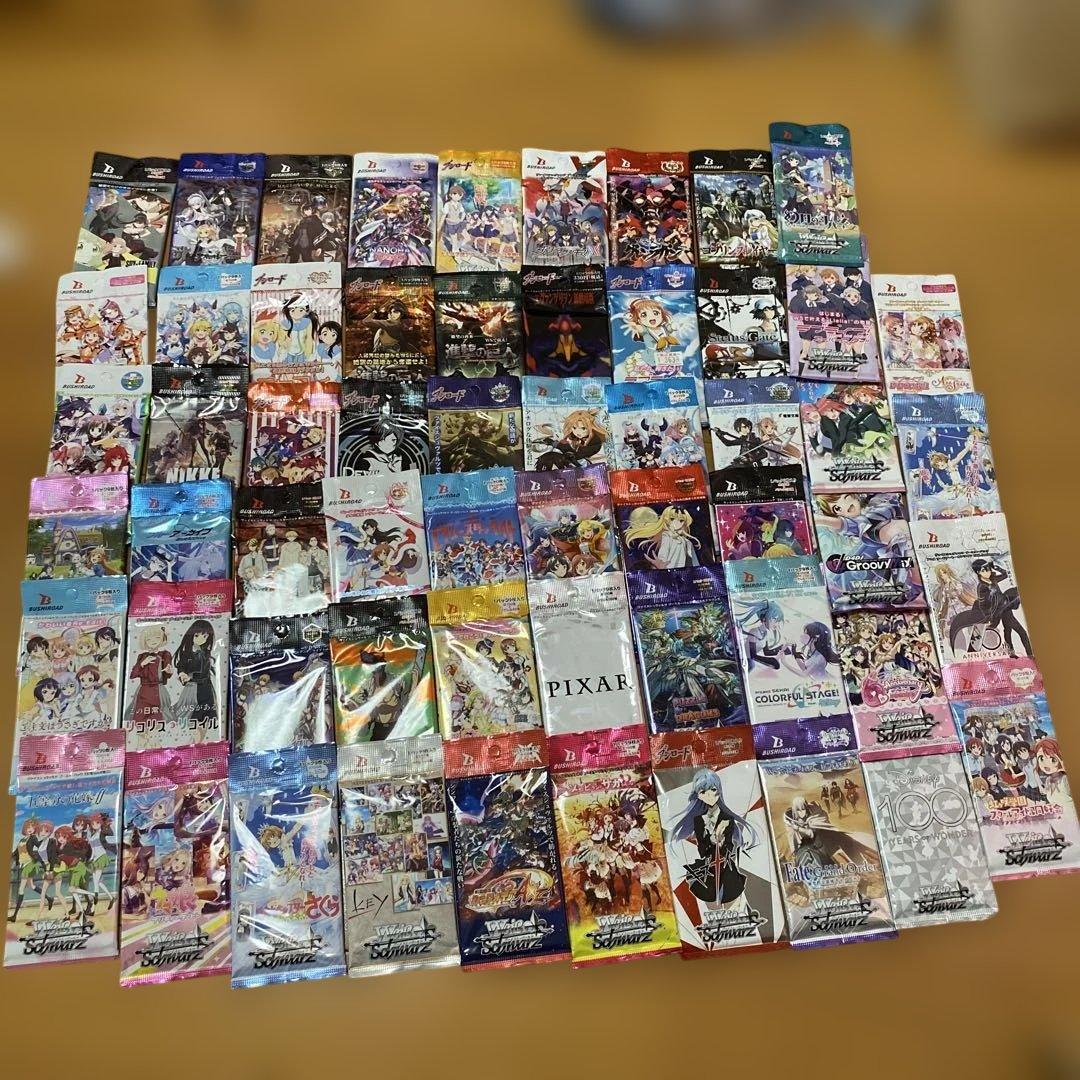 ヴァイスシュヴァルツ　未開封パック　まとめ売り　58パック ヴァイスシュヴァルツ 未開封パック まとめ売り 58パック ヴァイス