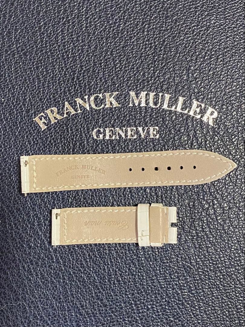 16mm フランクミュラー 純正 ホワイト ストラップ ベルト