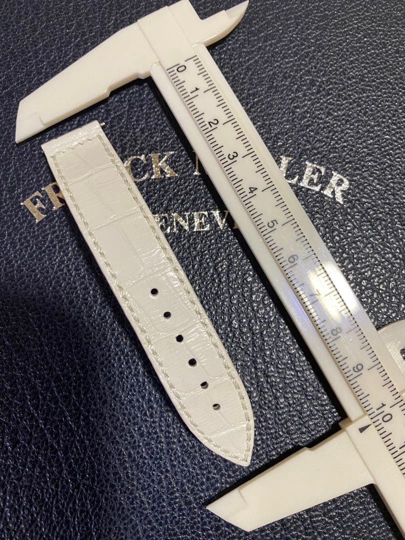 16mm フランクミュラー 純正 ホワイト ストラップ ベルト