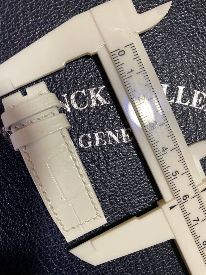 16mm フランクミュラー 純正 ホワイト ストラップ ベルト