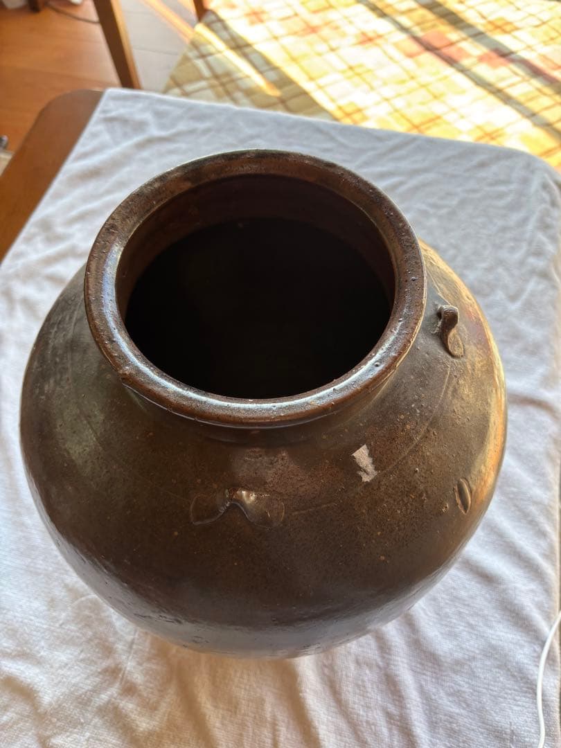 備前焼　三耳壷　古美術　花器 置き飾り