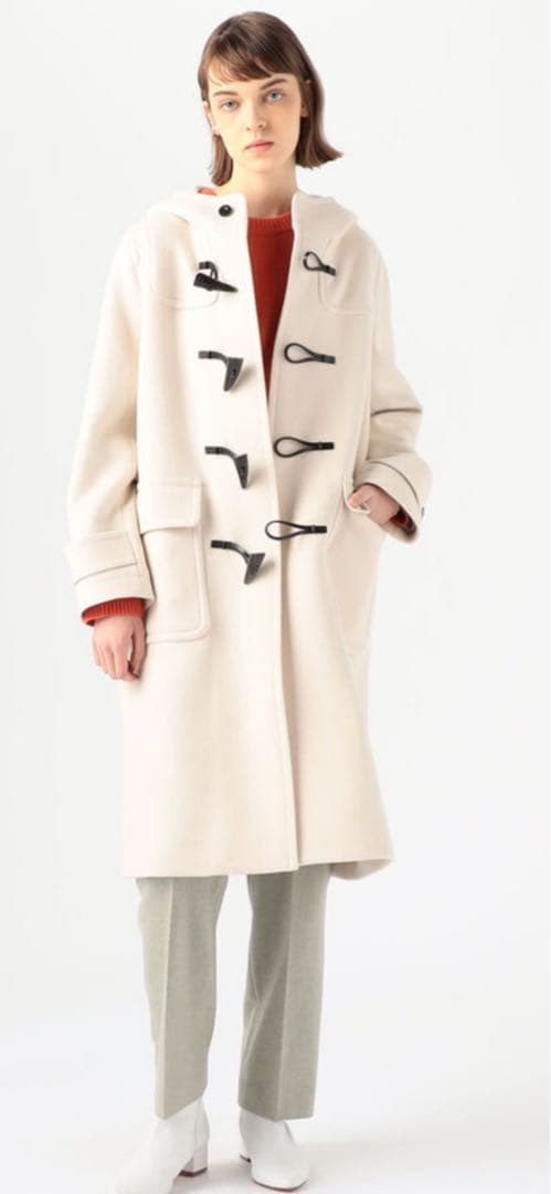 マカフィー トゥモローランド ダッフルコート ロングコート 白ホワイト