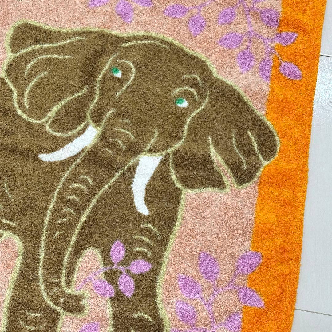 エルメス 象柄 ブランケット バスタオル バスマット