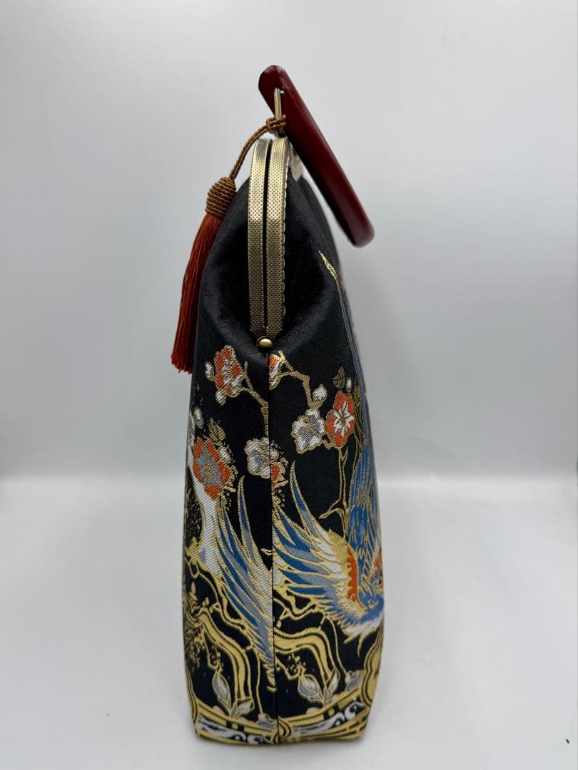 ハンドメイド　大きながま口バッグ #425