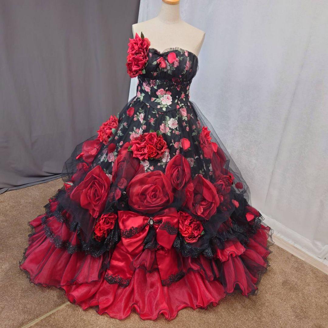 再入荷★13-15号サイズ★クラウディア高級カラードレス