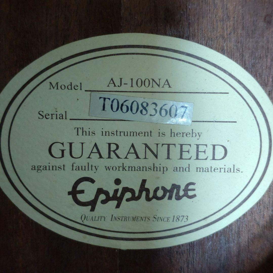 Epiphone AJ-100NA guaranteed アコギ　難あり