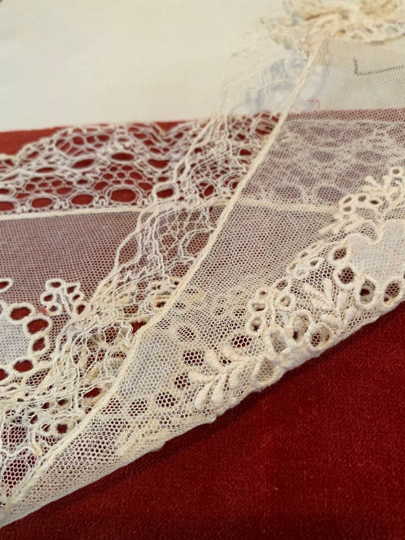 フランスアンティーク 1890年〜デンマーク衣装ミュージアム級の手織り