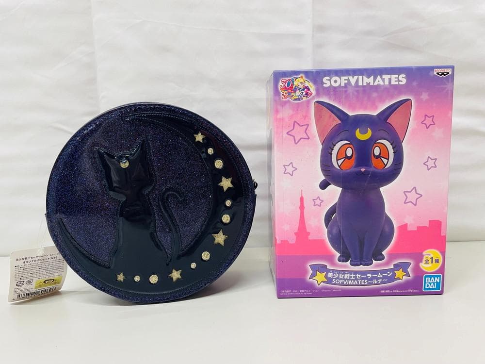 ◆美少女戦士セーラームーン ショルダーバッグ ルナフィギュア２点セット09271 ◇美少女戦士セーラームーン ショルダーバッグ ルナフィギュア2点