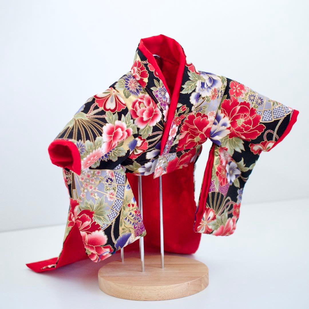 犬用　振袖　お引きずりセット 犬猫服1点限り お引きずりの大振袖SSサイズ oh-60 | 犬服・猫ペット服