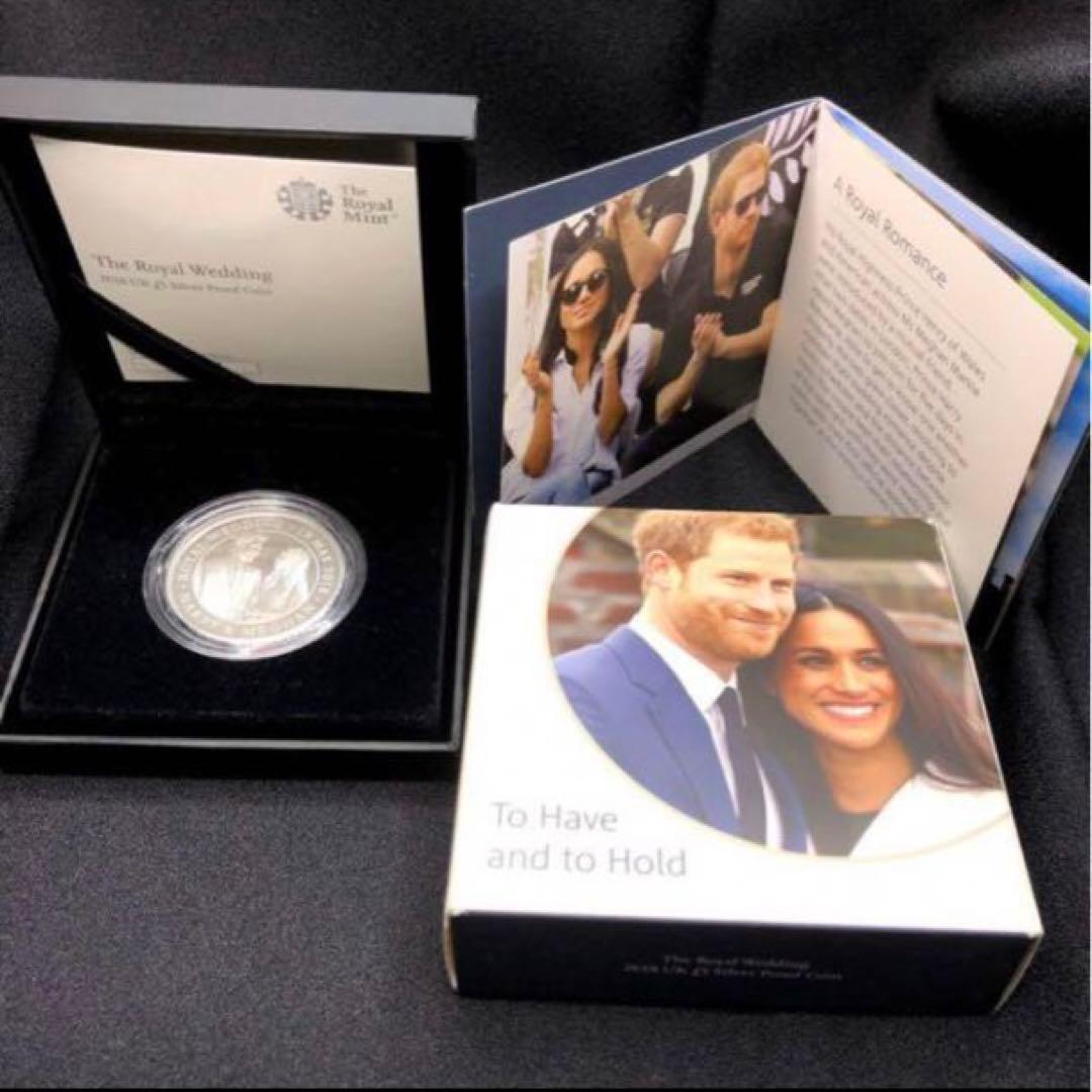 2018年 英国 ヘンリー王子 御成婚記念 5ポンド プルーフ 銀貨 イギリス