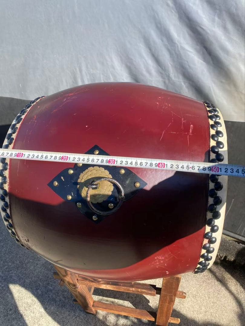 和太鼓鼓面】約47cm【胴高】約60cm和太鼓と太鼓台の