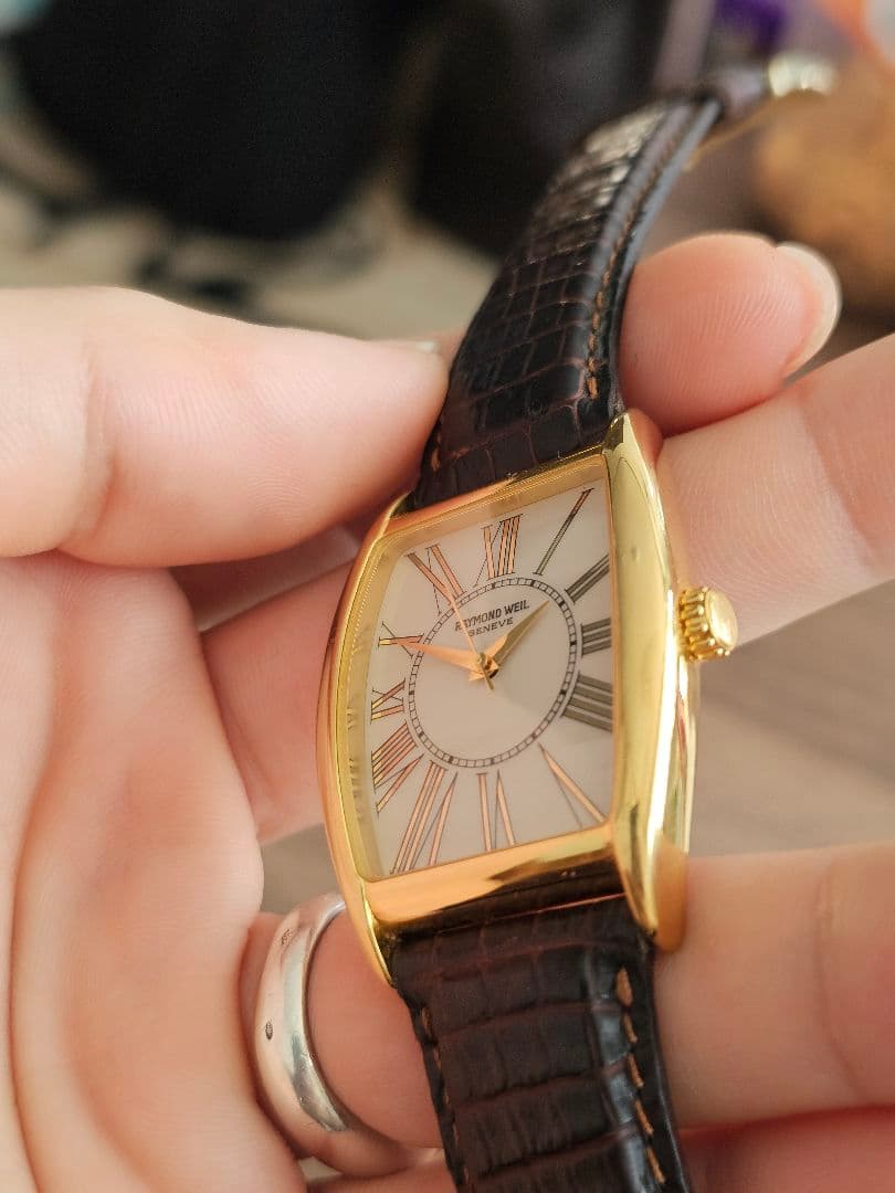 稼働品[美品]【RAYMOND WEIL】メンズ ゴールドカラ