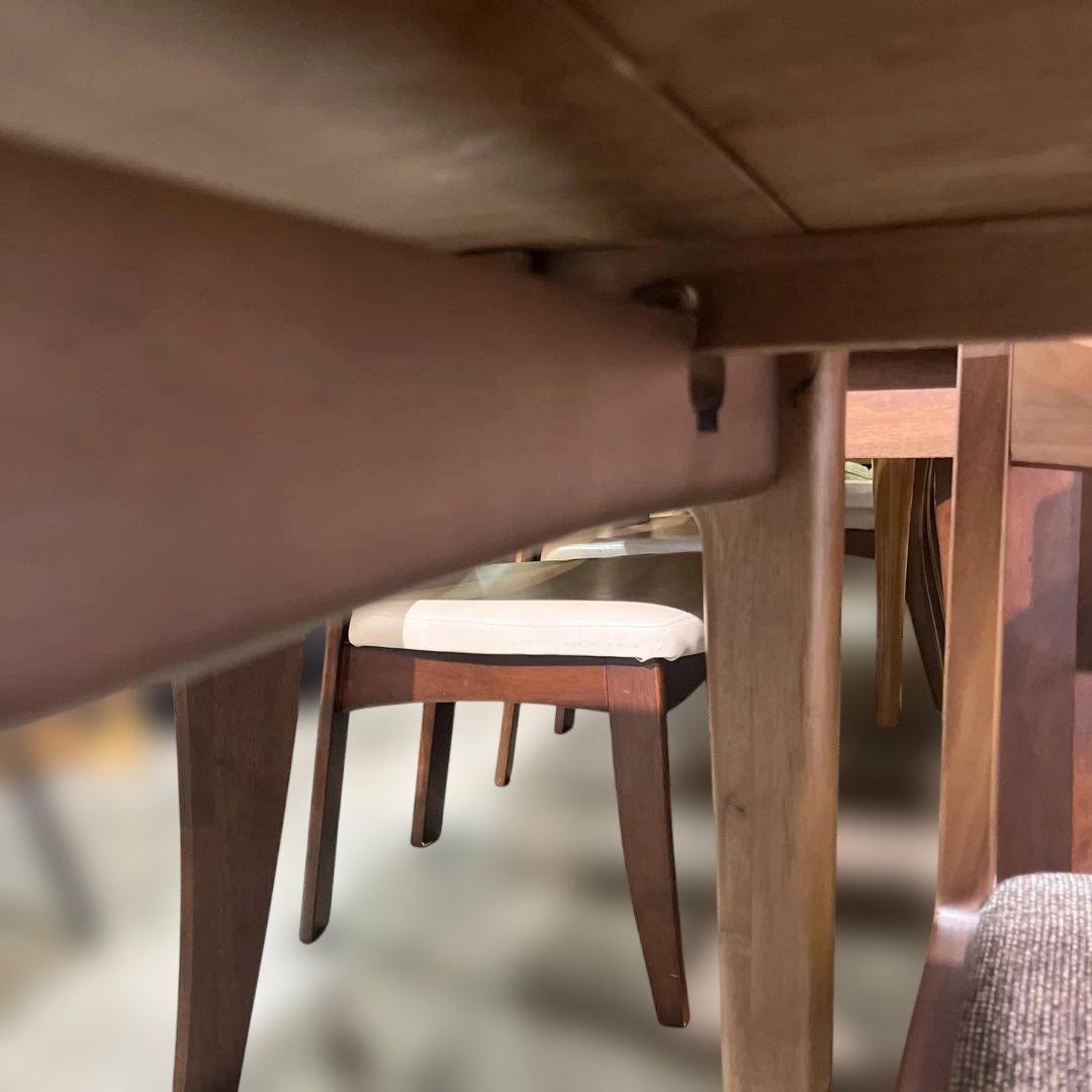 【unico】◇TRITOシリーズ◆ダイニングセット◇拡張天板◆