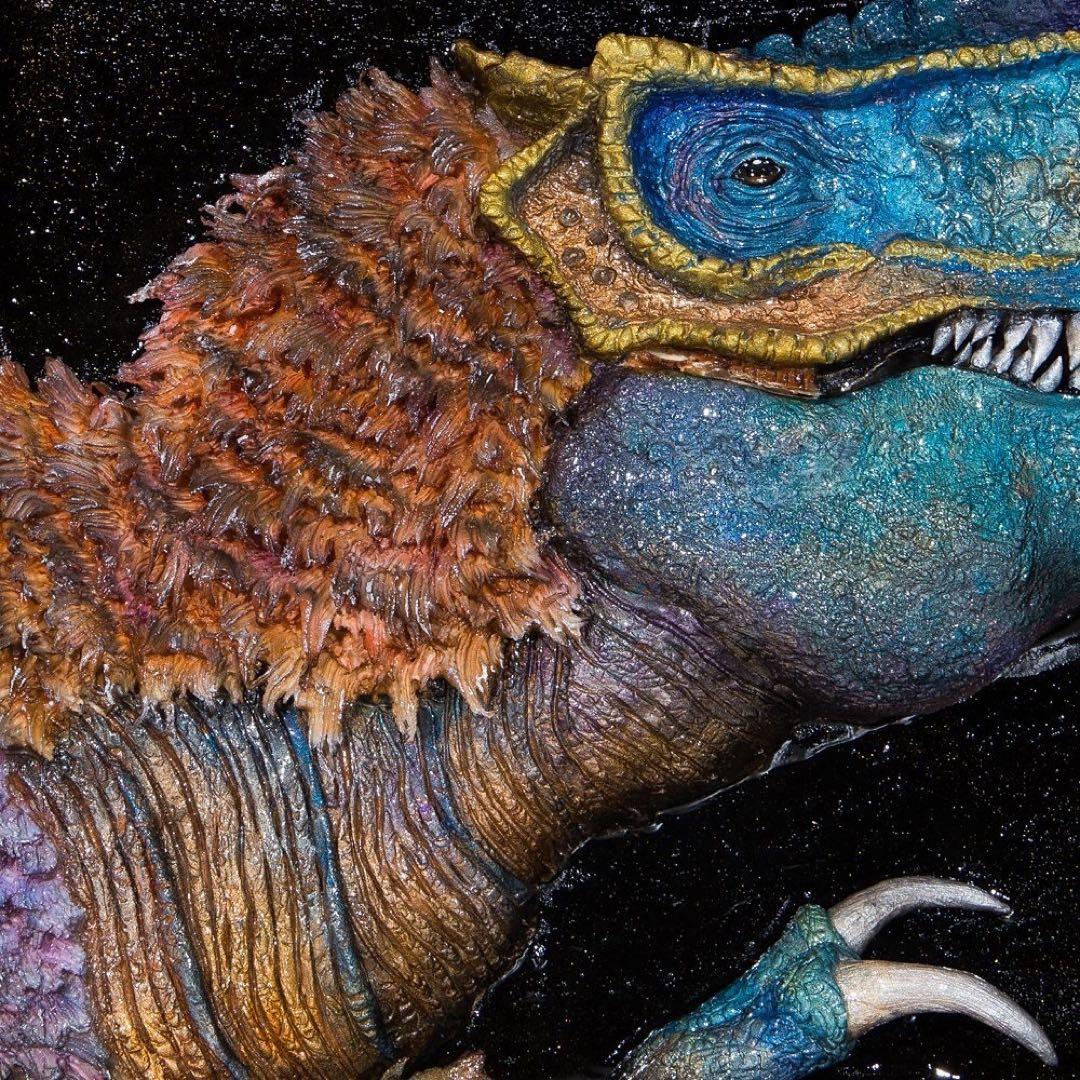 『T.rex』 クレイアート　絵画　恐竜　フィギュア　3D アート
