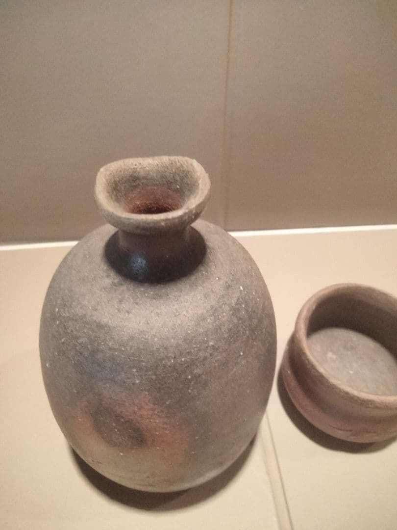 備前焼　的野求　徳利　ぐい呑み