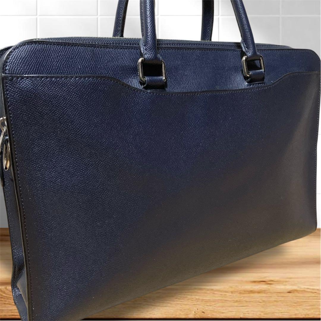 上美品 COACH コーチ レザー メンズ ビジネスバッグ ブリーフケース