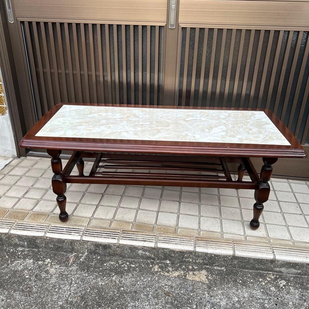 北欧レトロ ミッドセンチュリー 4段ラウンドテーブル ガラスサイド