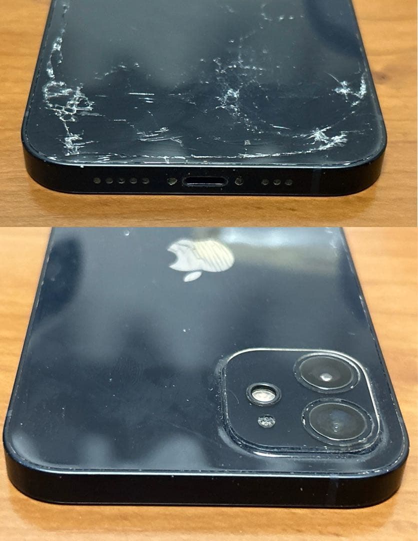 ジャンク品】Apple iPhone 12 本体 ブラック 128GB