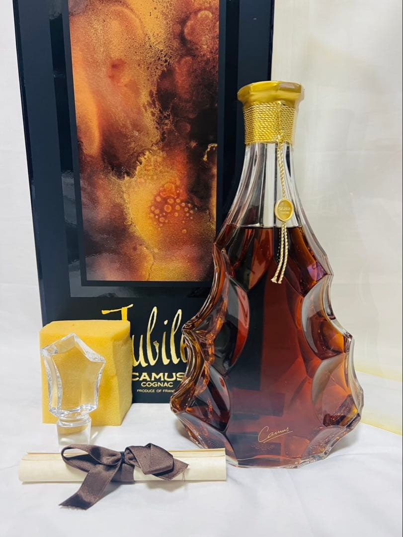 □ 酒 ヘネシー XO 金キャップ マグナムボトル クリアボトル