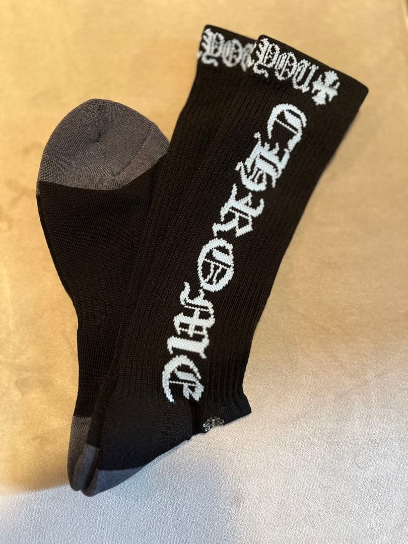 【新品】 Chrome Hearts ダガー ソックス 靴下 1足　水色 L 新品】 Chrome Hearts ダガー ソックス 靴下 1足 水色 L CHROME HEARTS